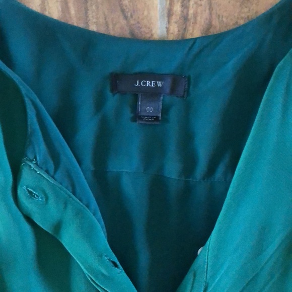 J. Crew 00 green button-front dress with pockets! - Picture 3 of 5